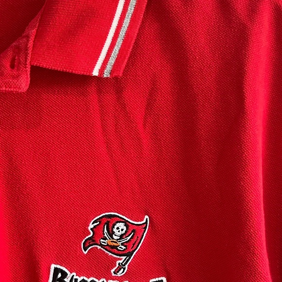 NFL Red Polo Shirt with Embroidered Logo - Picture 5 of 5